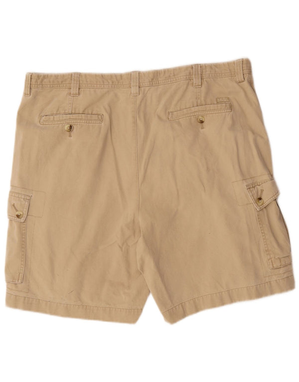 Shorts cargo masculino Izod W40 XL algodão bege