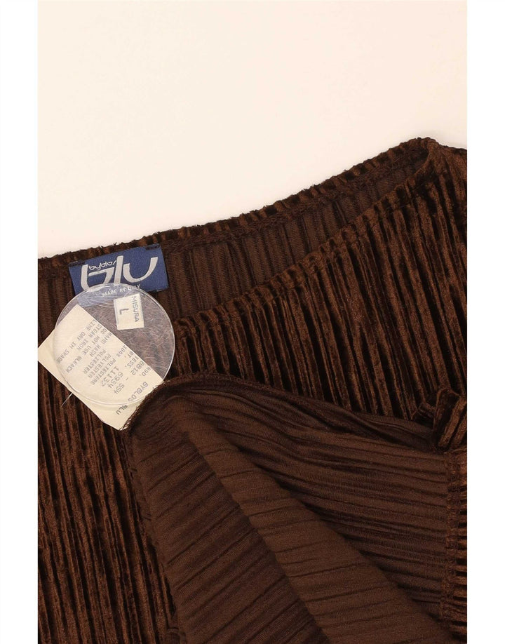 Byblos Womens Oversized Top Long Sleeve UK 16 Large Brown Polyester