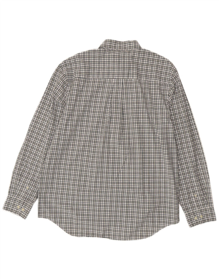 Timberland Mens Shirt Large White Check Cotton