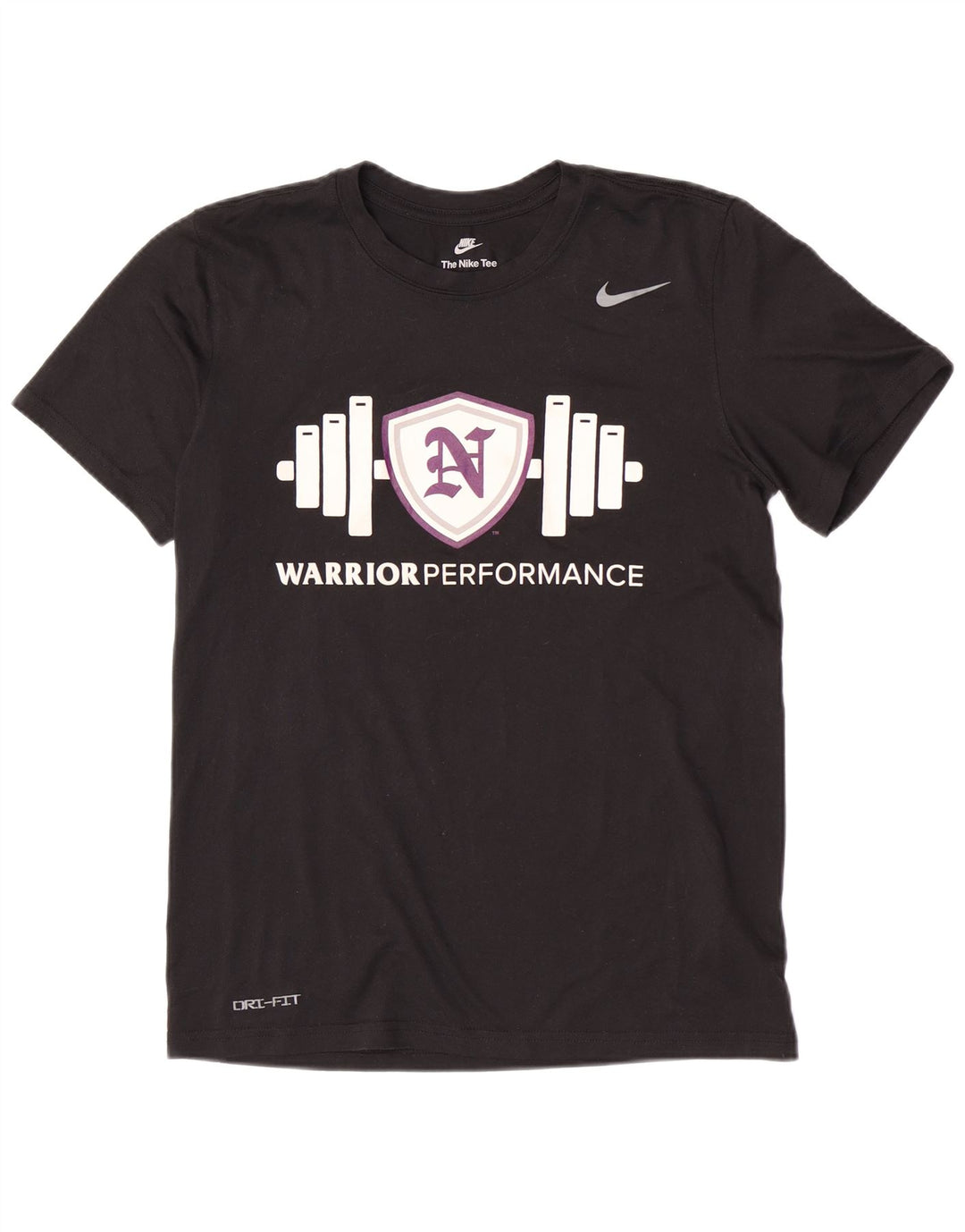 Nike Dri Fit Graphic Camiseta para hombre, talla pequeña, poliéster negro