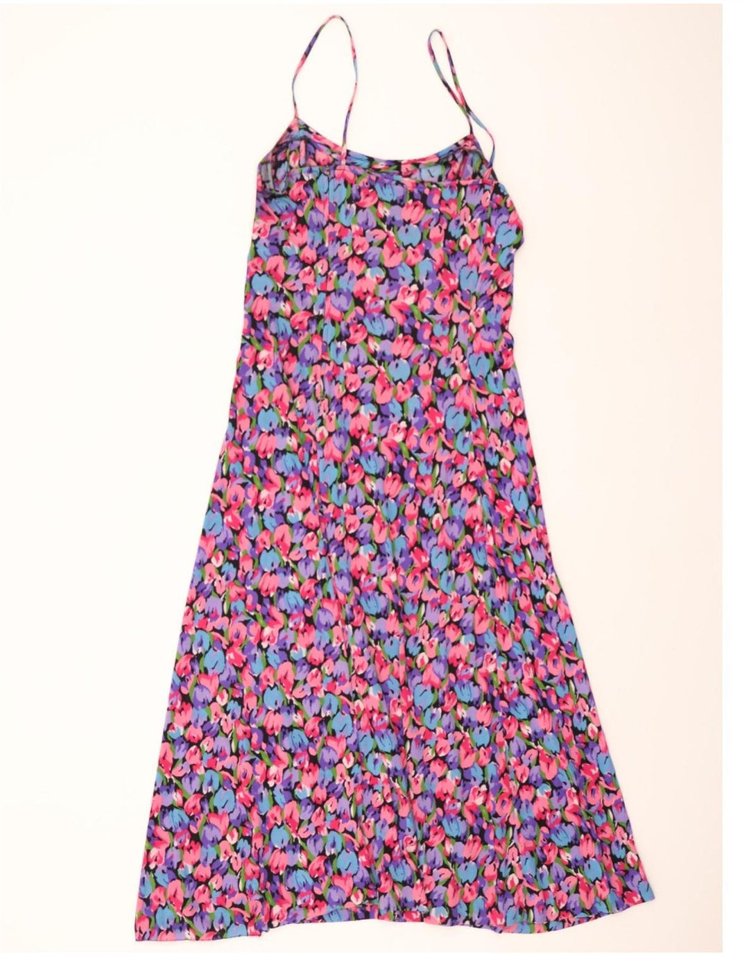 VINTAGE Womens Slip Dress EU 38 Medium Multicoloured Floral Vintage Vintage and Second-Hand Vintage from Messina Hembry 