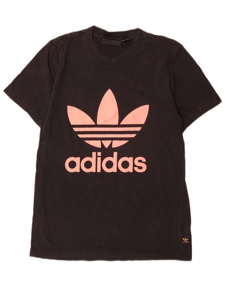 Adidas Womens Pharrell Williams Graphic T-Shirt Top Small Black Cotton