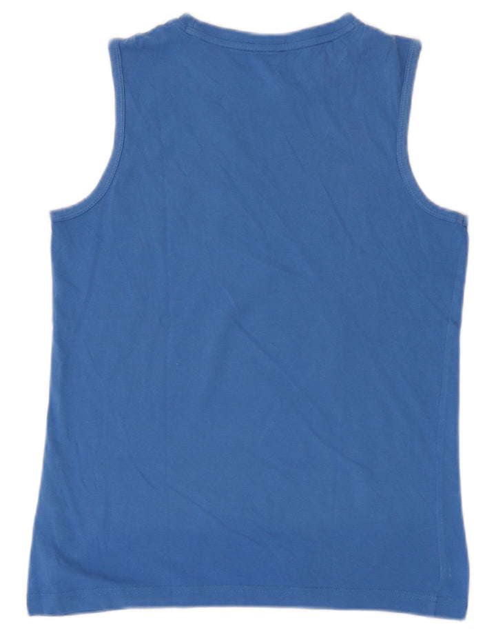 Puma Boys Graphic Vest Top 13-14 Years Blue Cotton