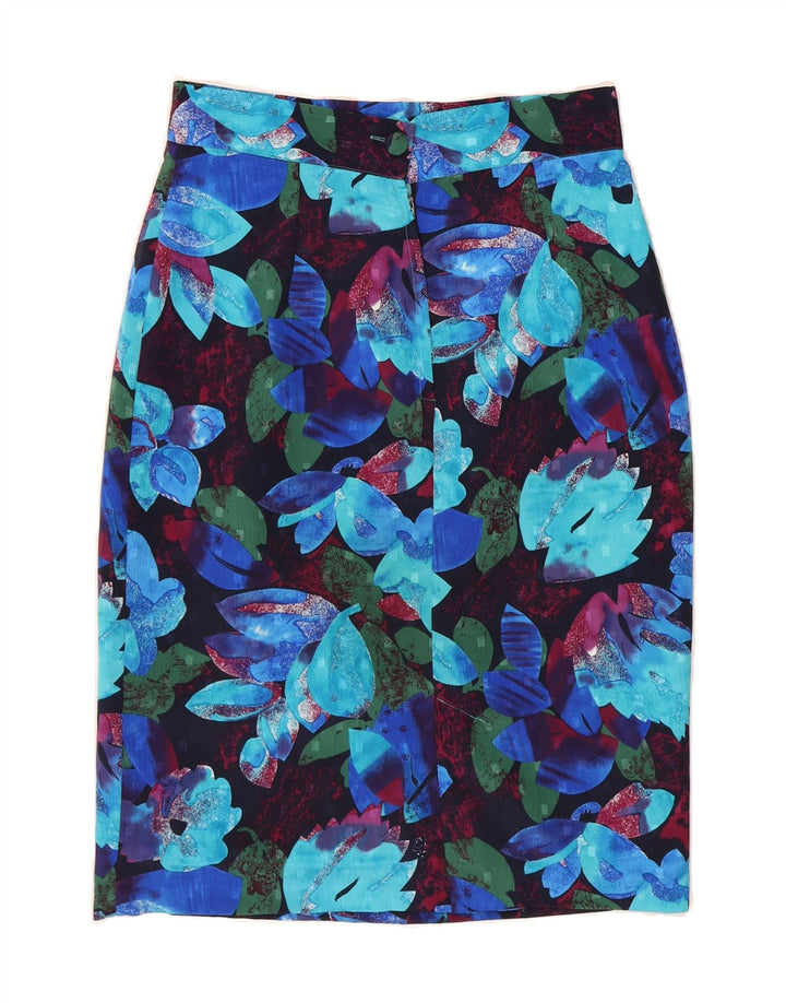 VINTAGE Womens Pencil Skirt W29 Medium  Multicoloured Floral Vintage Vintage and Second-Hand Vintage from Messina Hembry 