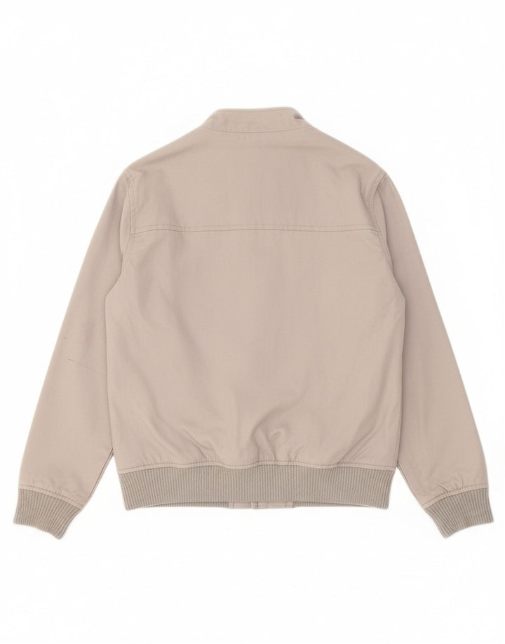BEN SHERMAN Boys Bomber Jacket 10-11 Years Grey Cotton