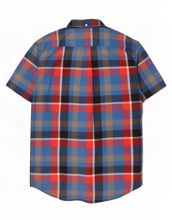 Levi's Camicia slim fit a maniche corte da uomo in cotone scozzese grande multicolore