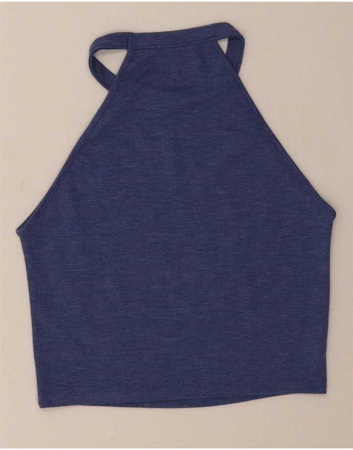Top corto alla caviglia da donna Zara UK 10 piccolo blu
