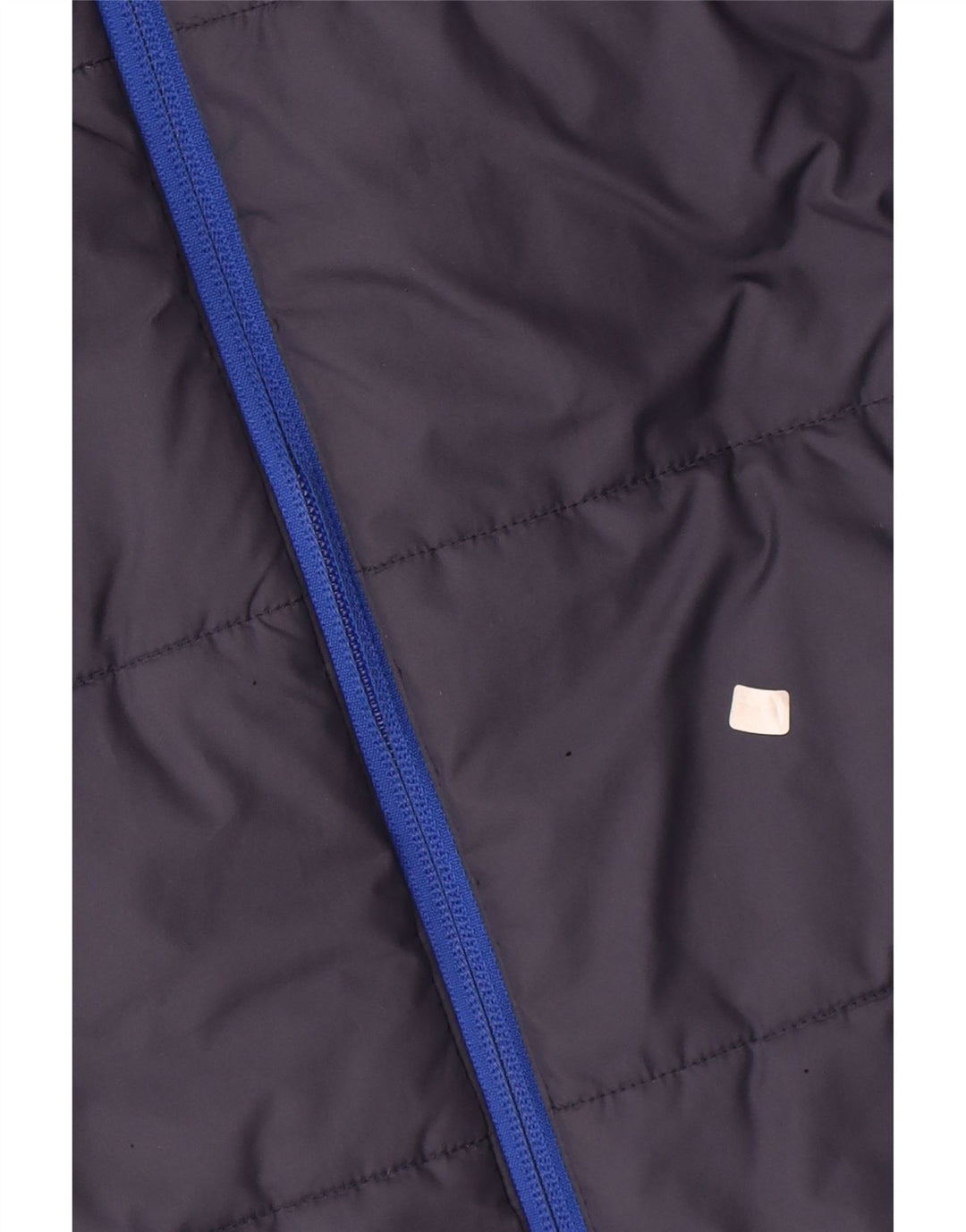 Adidas Boys Hooded Padded Jacket 13-14 Years Blue Colourblock Polyester