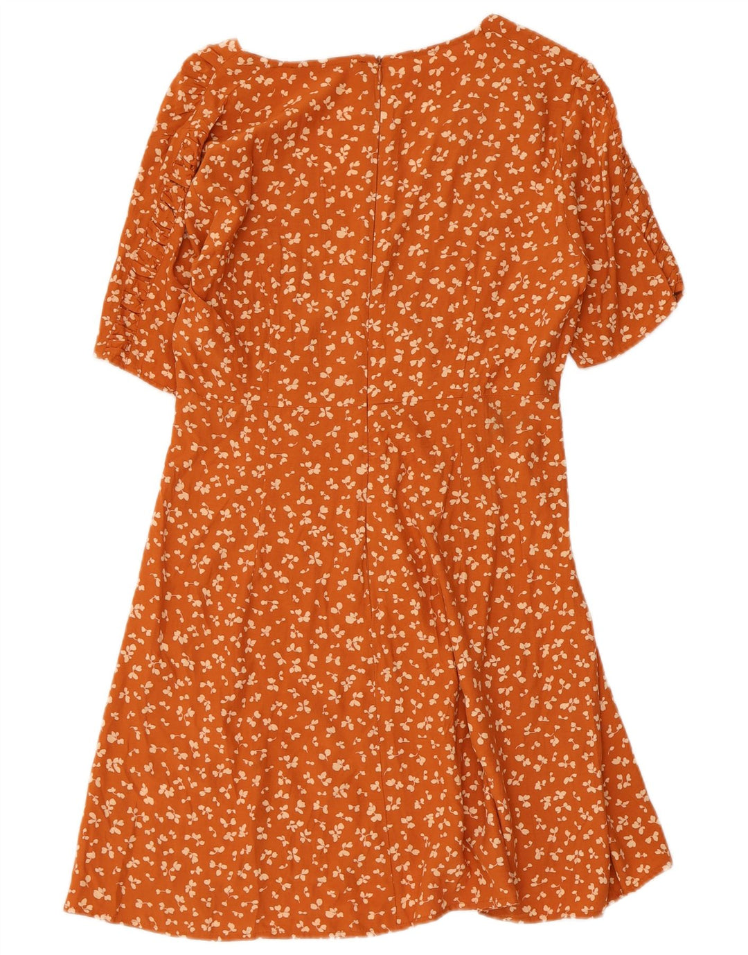 French Connection Womens Sundress UK 12 Medium Orange Floral Viscose