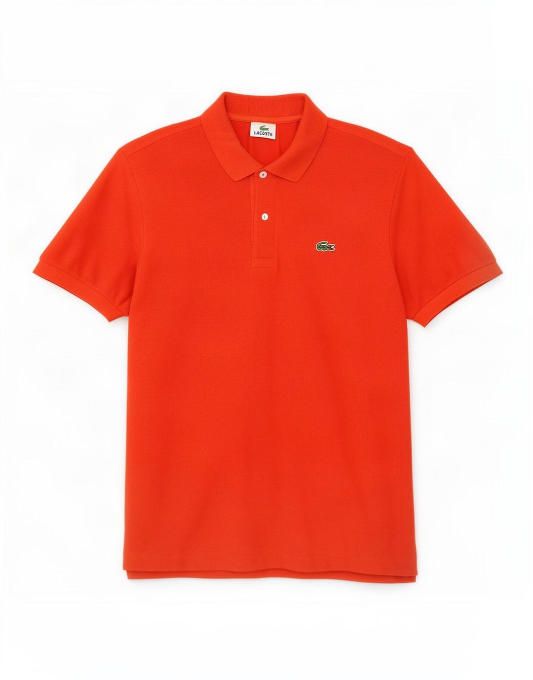 Ανδρικό πουκάμισο Polo Lacoste, Μέγεθος 4, Βαμβακερό μεσαίο πορτοκαλί