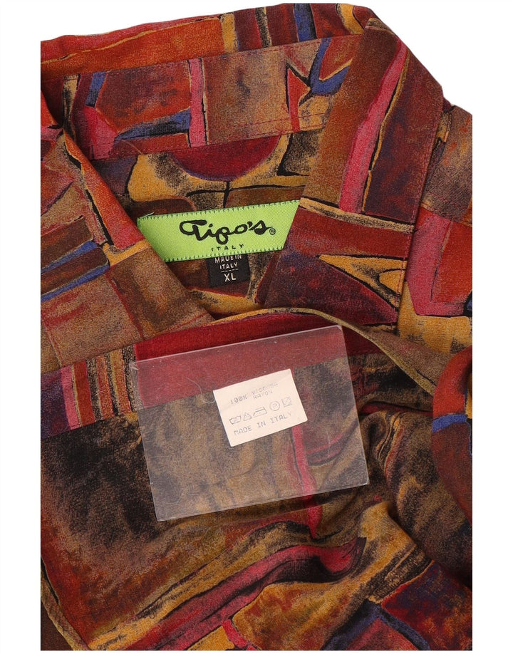 Tipo' S Mens Short Sleeve Shirt XL Multicoloured Patchwork
