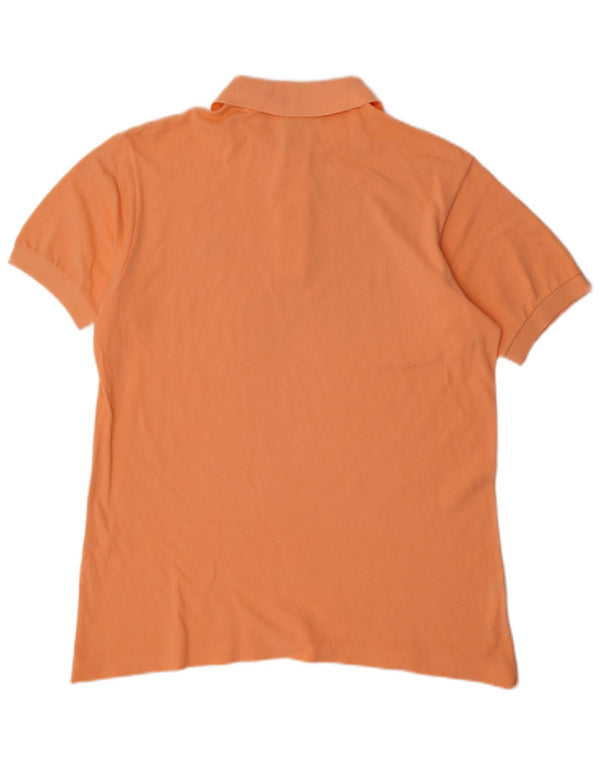 Lacoste Mens Polo Shirt Size 5 Large Orange Cotton