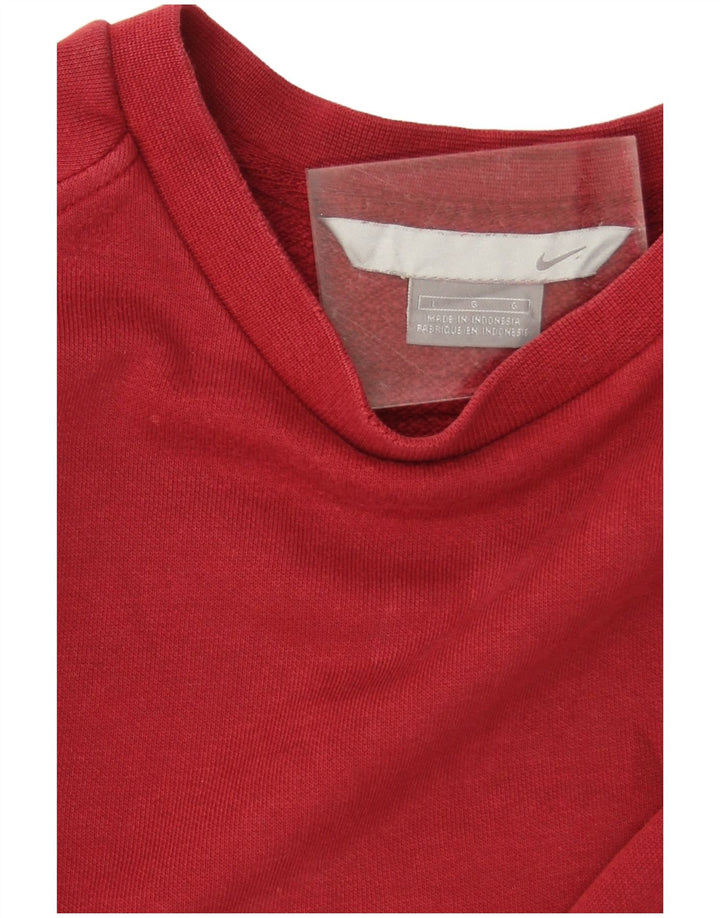 Nike Sweatshirt til mænd, stor rød bomuld