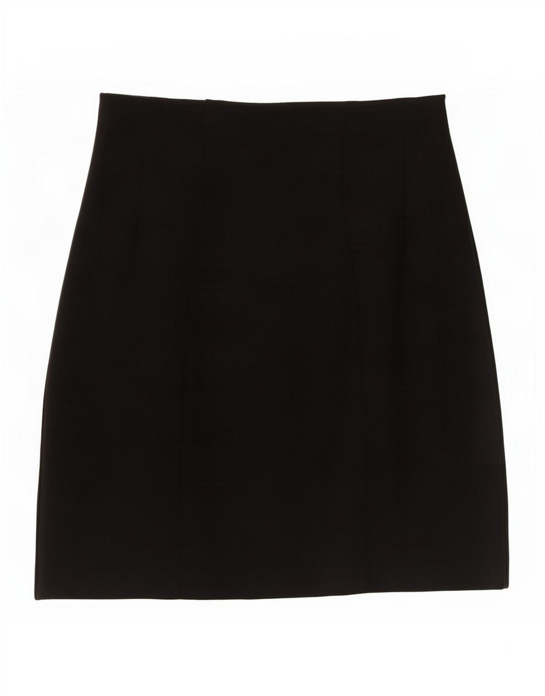 Marks & Spencer Damen Minirock UK 10 Small W27 Schwarze Viskose