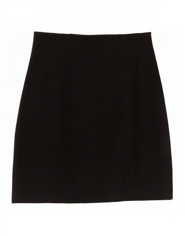 Minigonna da donna Marks & Spencer UK 10 piccola W27 viscosa nera