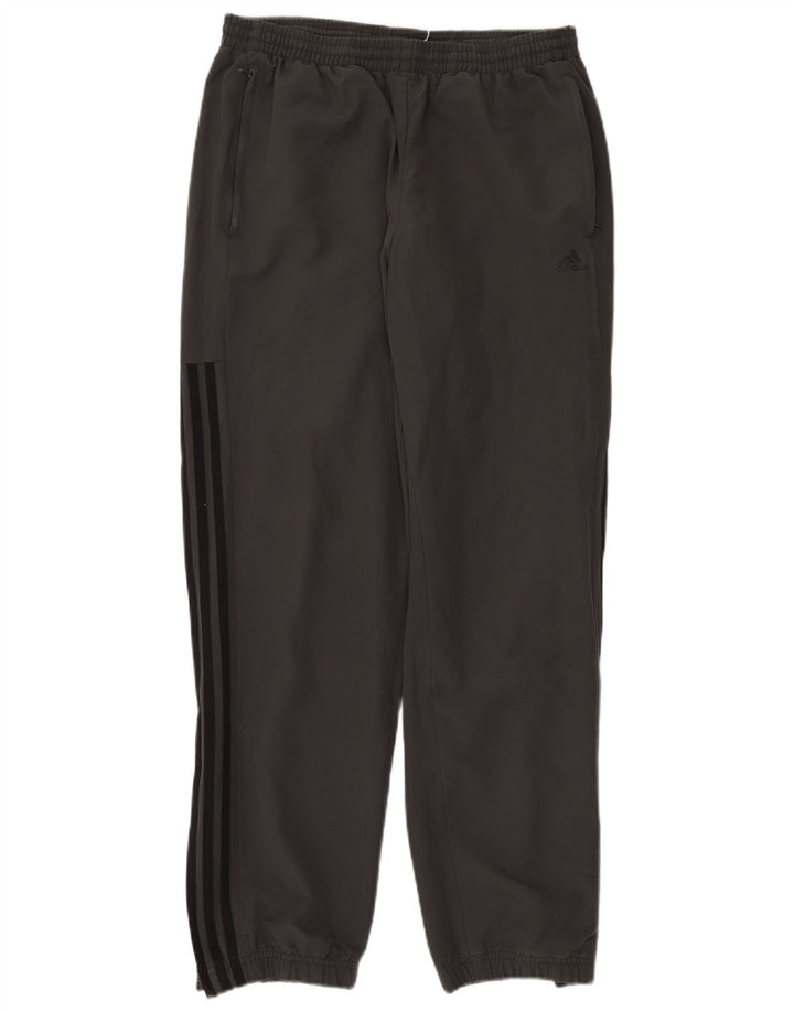 ADIDAS Mens Tracksuit Trousers Joggers Large  Grey Polyester
