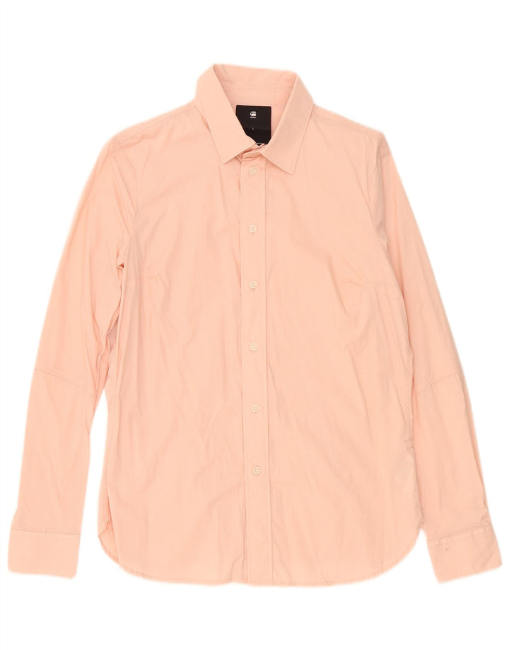 G-Star Womens Shirt UK 16 Large Pink Cotton