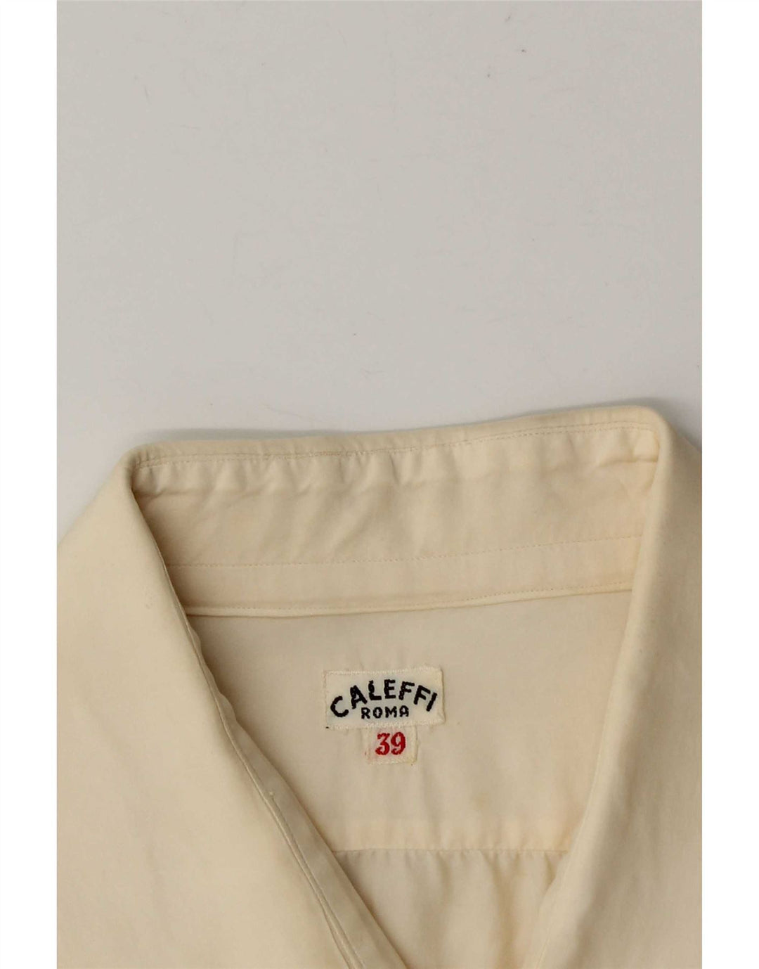 Caleffi Chemise Homme Taille 39 Medium Off White