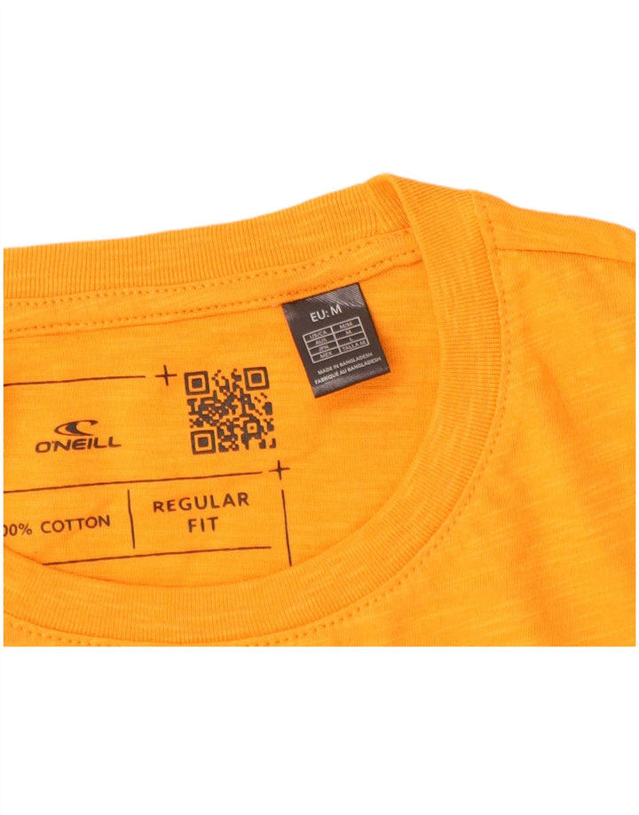 O'Neill Mens Regular Fit T-Shirt Top Medium Orange Cotton