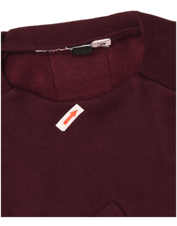 Adidas Mens Graphic Sweatshirt Jumper Small Maroon