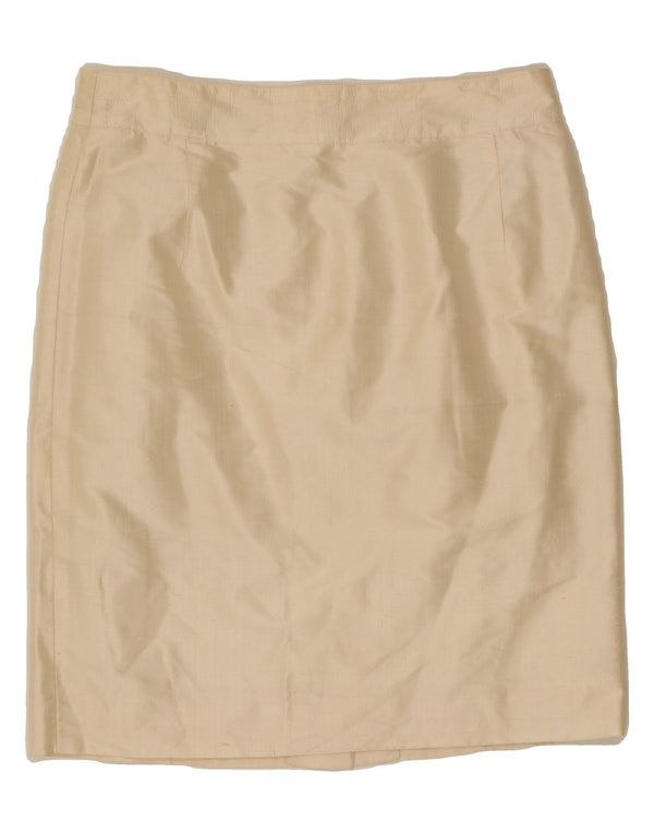 MONDI Womens Straight Skirt IT 42 Medium W30 Off White Silk