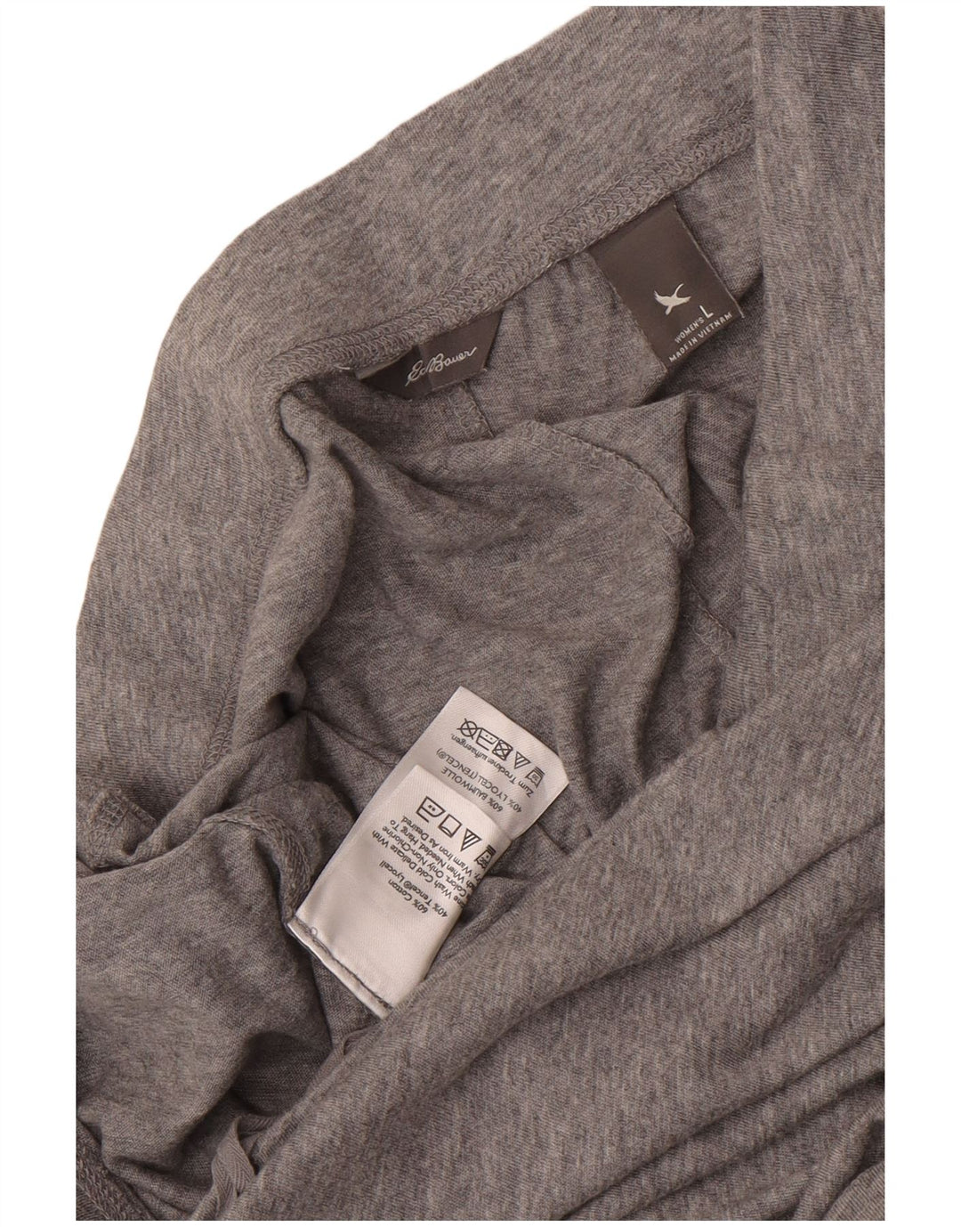 Eddie Bauer Jupe Maxi Femme Large W36 Gris Moucheté Coton