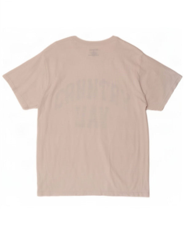 Champion Camiseta gráfica para hombre Top Medium White Cotton
