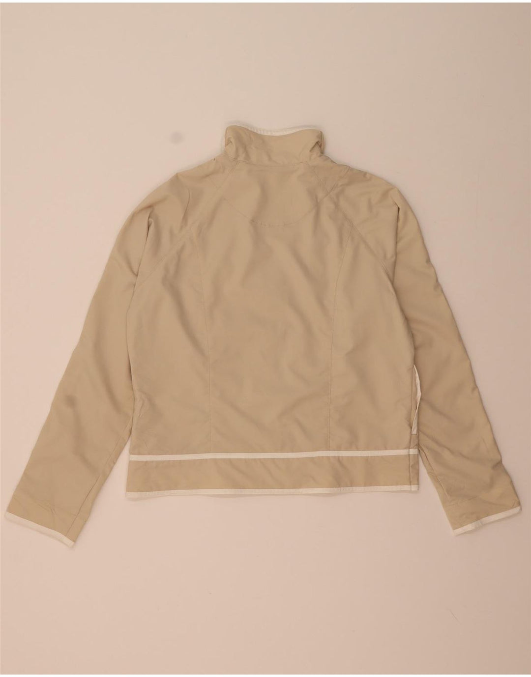 Giacca superiore della tuta da donna Nike US 12/14 Large Beige Poliestere