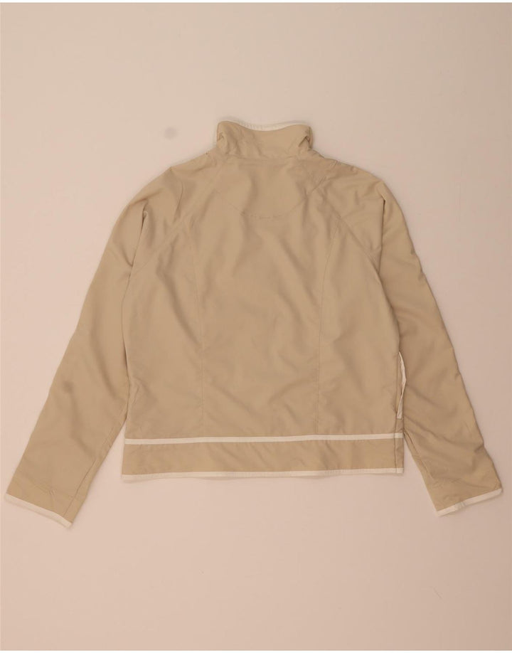 Giacca superiore della tuta da donna Nike US 12/14 Large Beige Poliestere