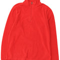 Suéter masculino de lã com zíper e gola DIADORA grande poliéster vermelho