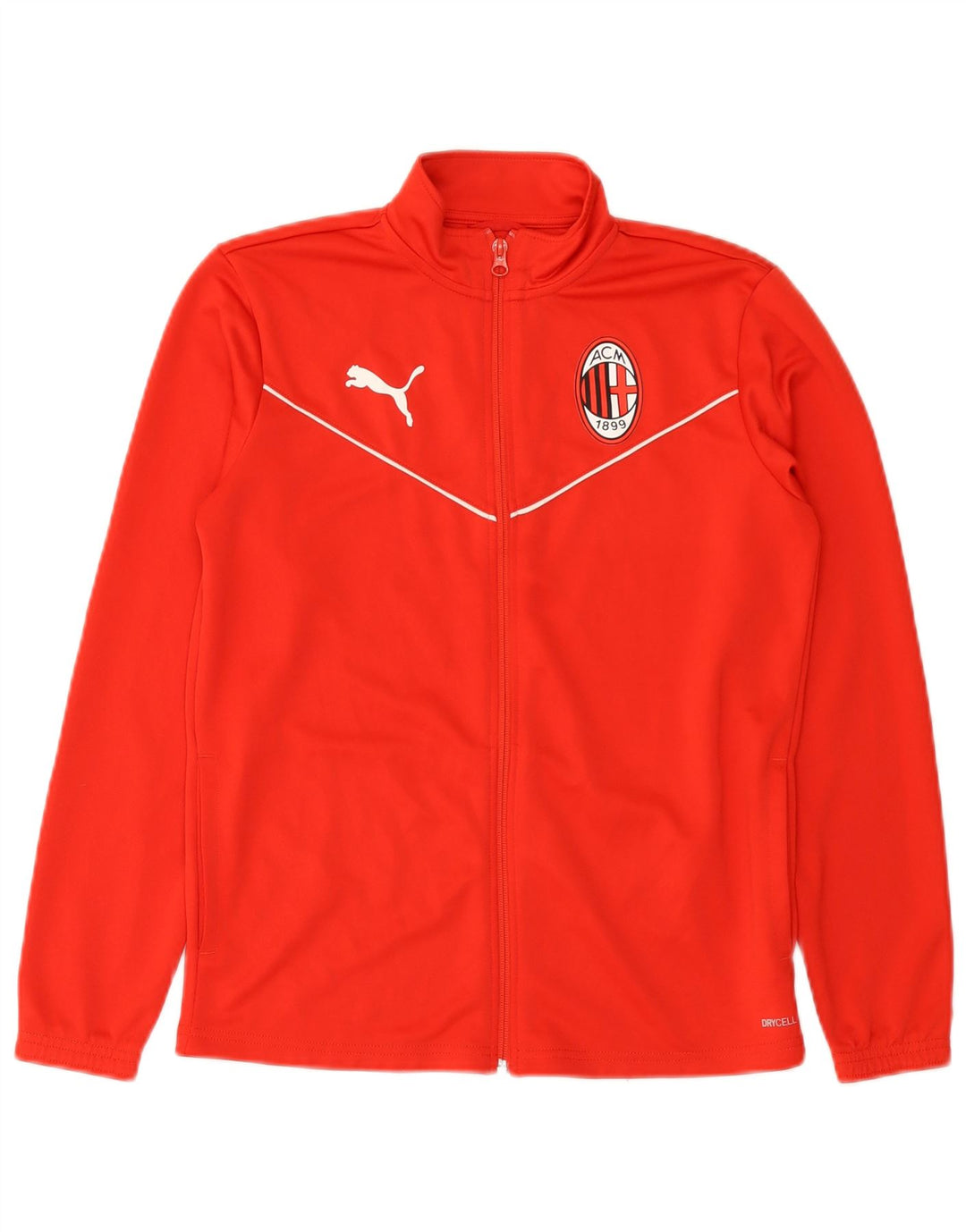 Puma Veste de Survêtement AC Milan Garçon 13-14 Ans Rouge Polyester