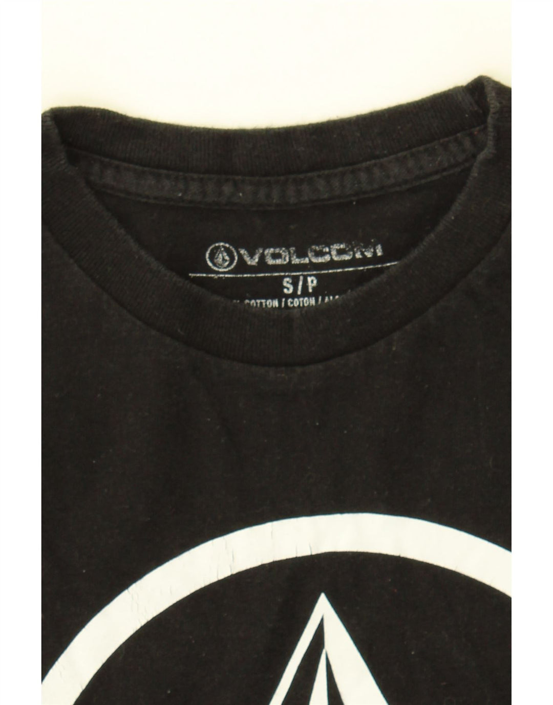VOLCOM Womens Graphic T-Shirt Top UK 10 Small Black Cotton Vintage Volcom and Second-Hand Volcom from Messina Hembry 
