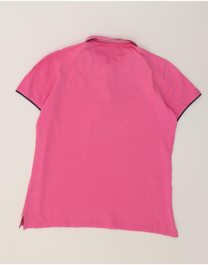 Massimo Dutti Herre Slim Fit Polo Shirt Large Pink