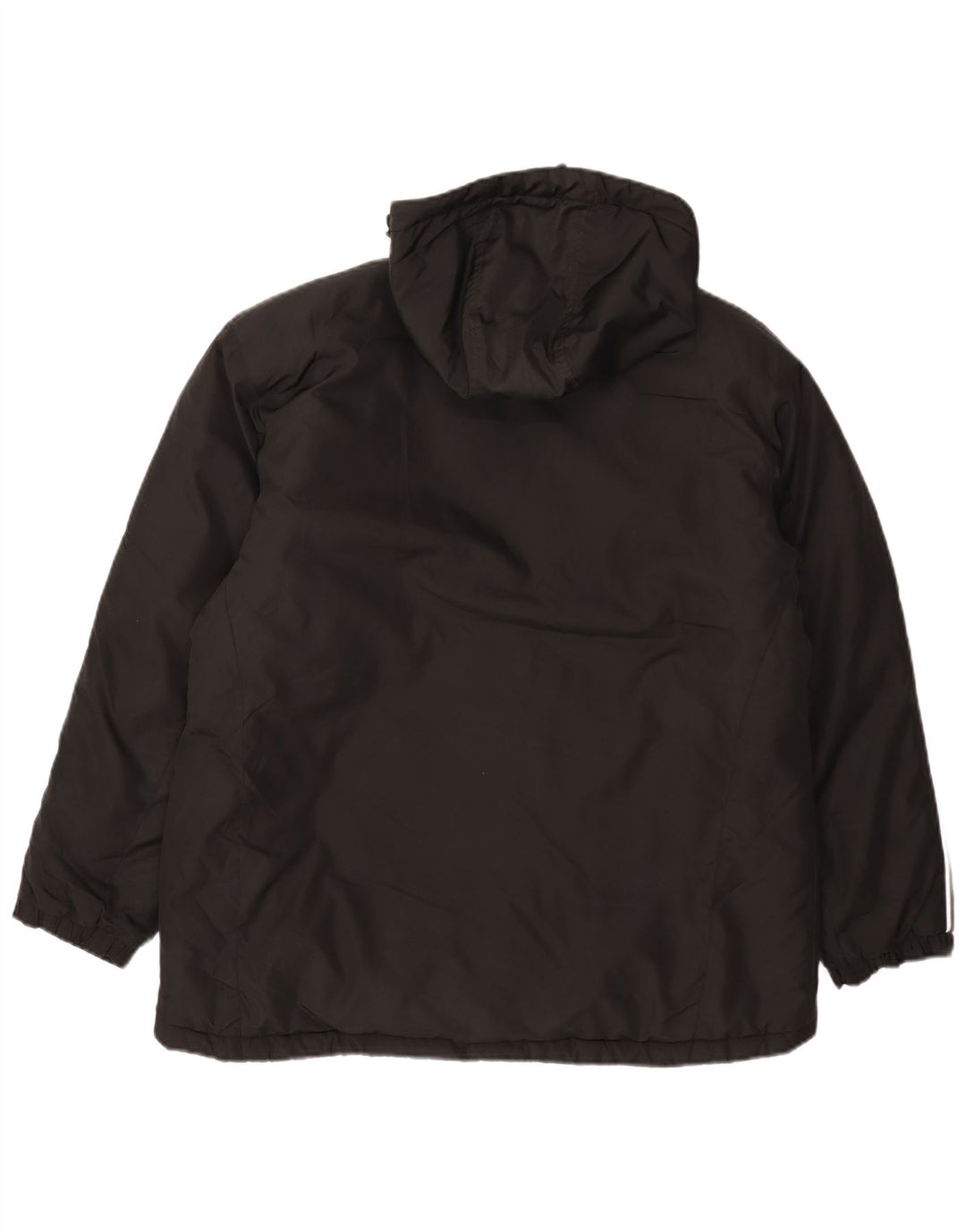 UMBRO Womens Oversized Hooded Padded Jacket UK 16 Large Black Polyester