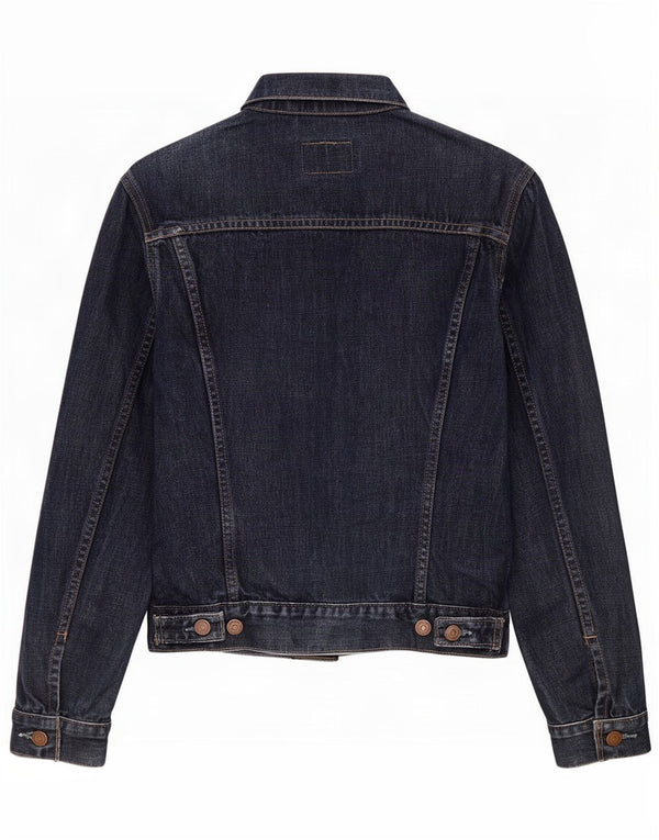 Giacca di jeans da donna Levi's UK 12 cotone blu navy medio