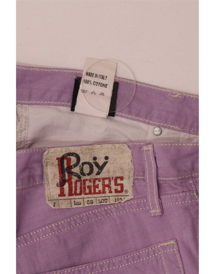 Roy Rogers Womens Slim Jeans  W33 L32 Purple Cotton