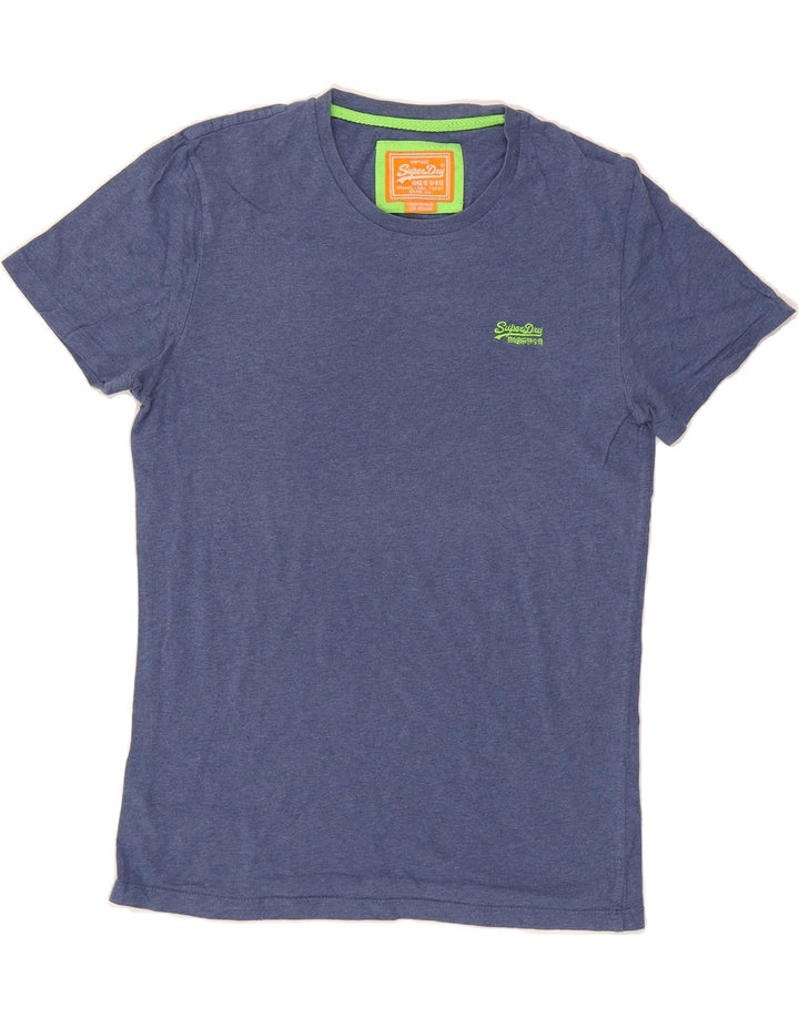 SUPERDRY Mens T-Shirt Top Medium Blue Cotton Vintage Superdry and Second-Hand Superdry from Messina Hembry 
