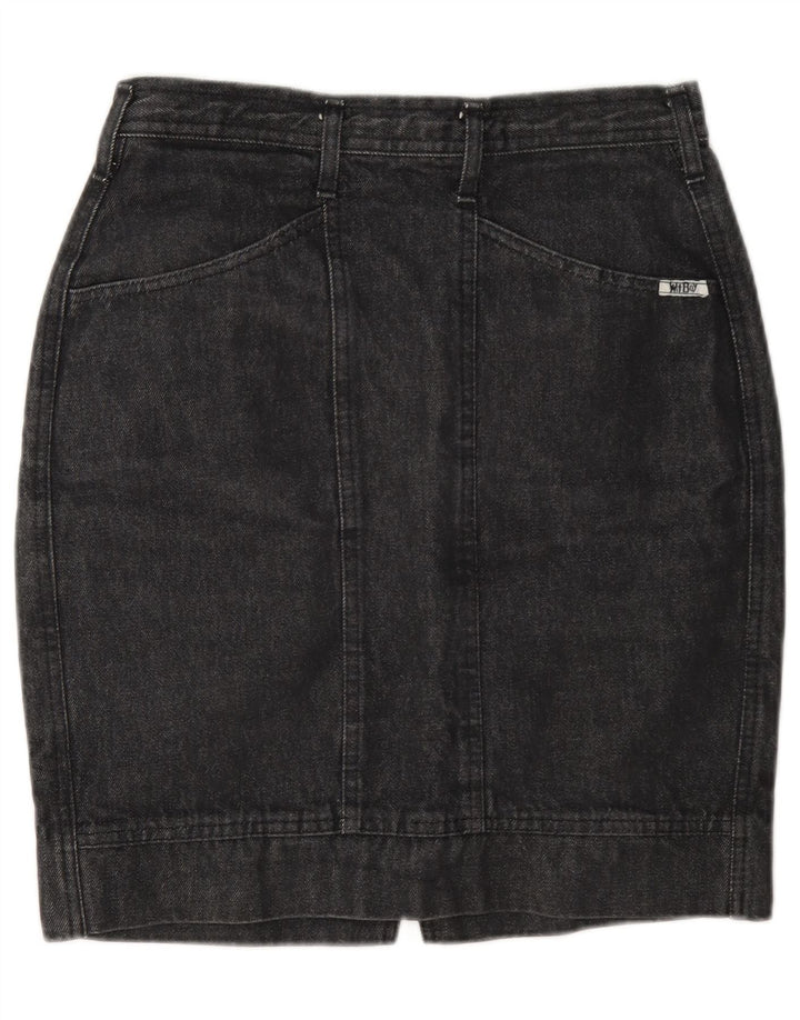Mini gonna di jeans da donna Wit Boy W28 Grigio medio