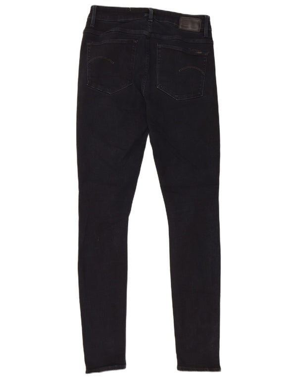 G-Star Damen 3301 Skinny Jeans W29 L32 Marineblau Baumwolle