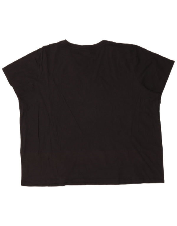 Levi's Damen-T-Shirt in Übergröße, Größe UK 22 3XL, schwarze Baumwolle