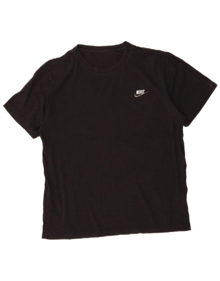 Nike Mens T-Shirt Top Large Black Cotton