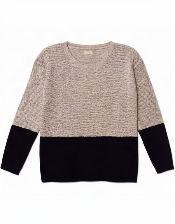 Jersey tipo jersey con cuello barco para mujer de Fat Face UK 40 Gris medio Colorblock