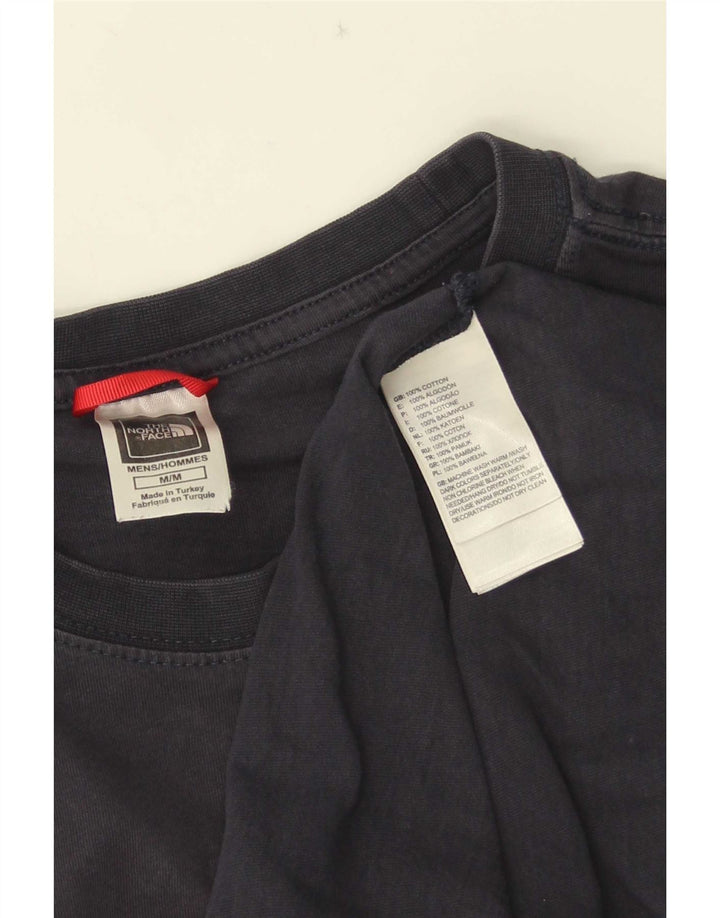 The North Face Mens Graphic T-Shirt Top Medium Navy Blue Cotton