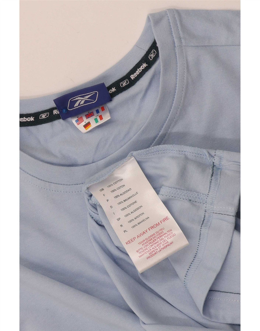 Koszulka męska Reebok z kamizelką, średnia niebieska, bawełniana