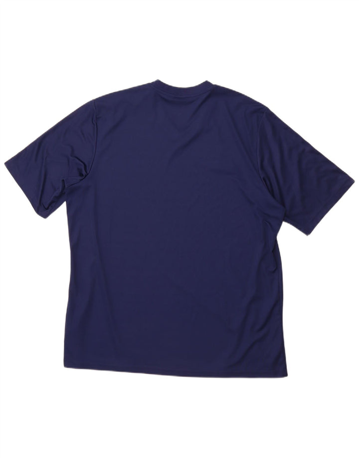 ADIDAS Mens Climalite T-Shirt Top XL Navy Blue Polyester