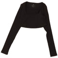 Crop Top cu mânecă lungă Adidas pentru femei UK 14 Large Gri