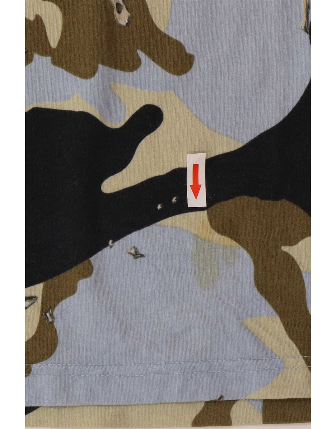 Adidas Mens T-Shirt Top Medium Multicoloured Camouflage Cotton