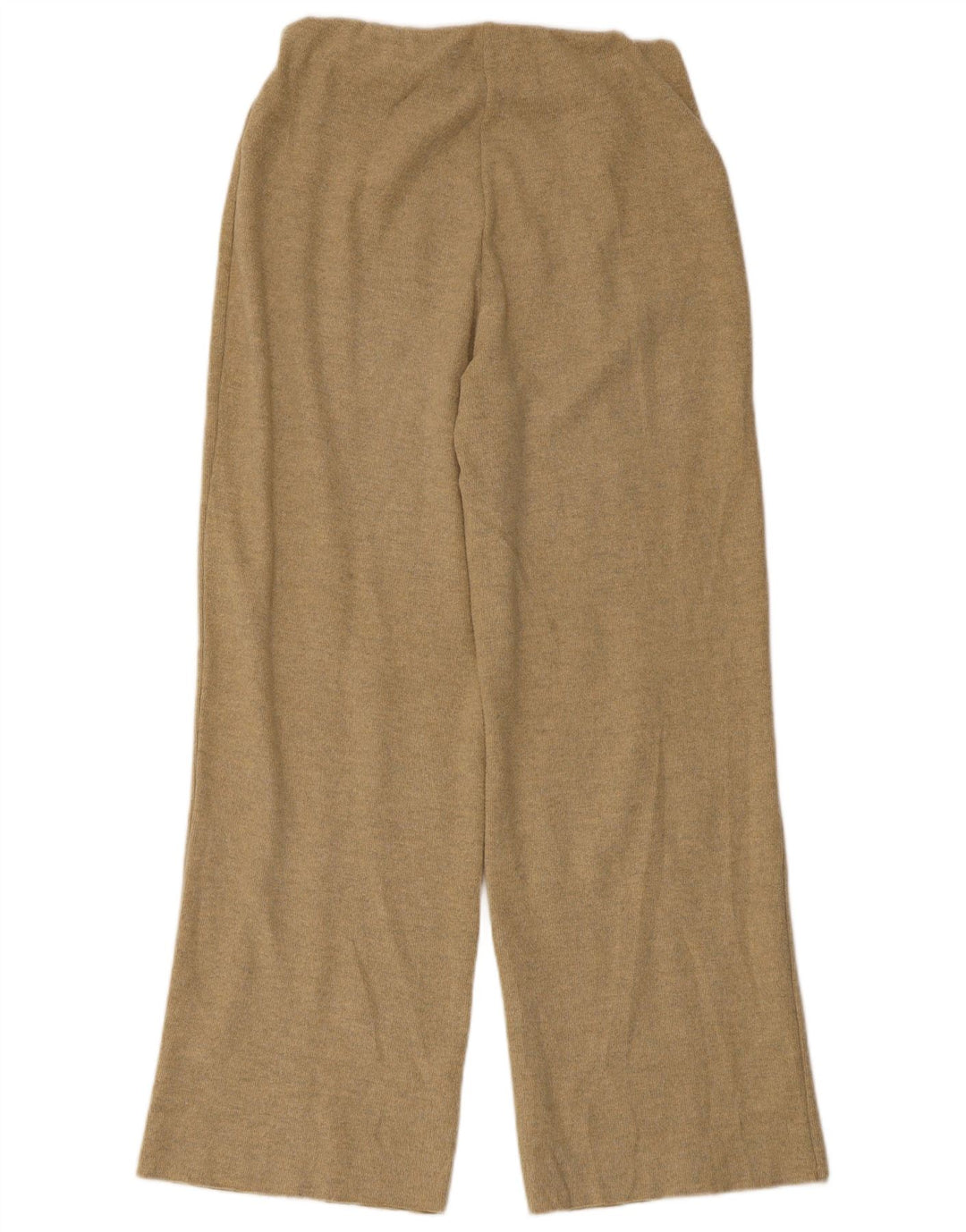 Zara Womens High Waist Tracksuit Trousers UK 12 Medium  Beige Polyester