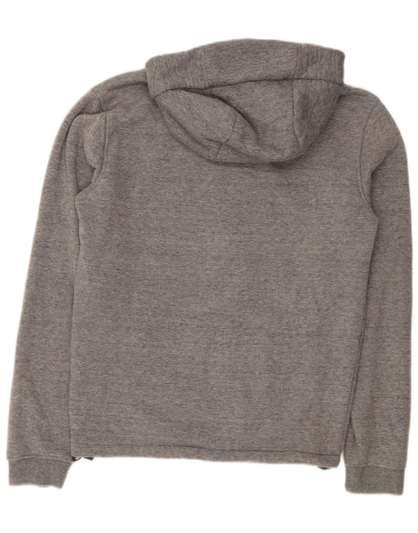 Maglione con cappuccio e zip Sherpa da uomo Quiksilver piccolo in cotone chiazzato grigio