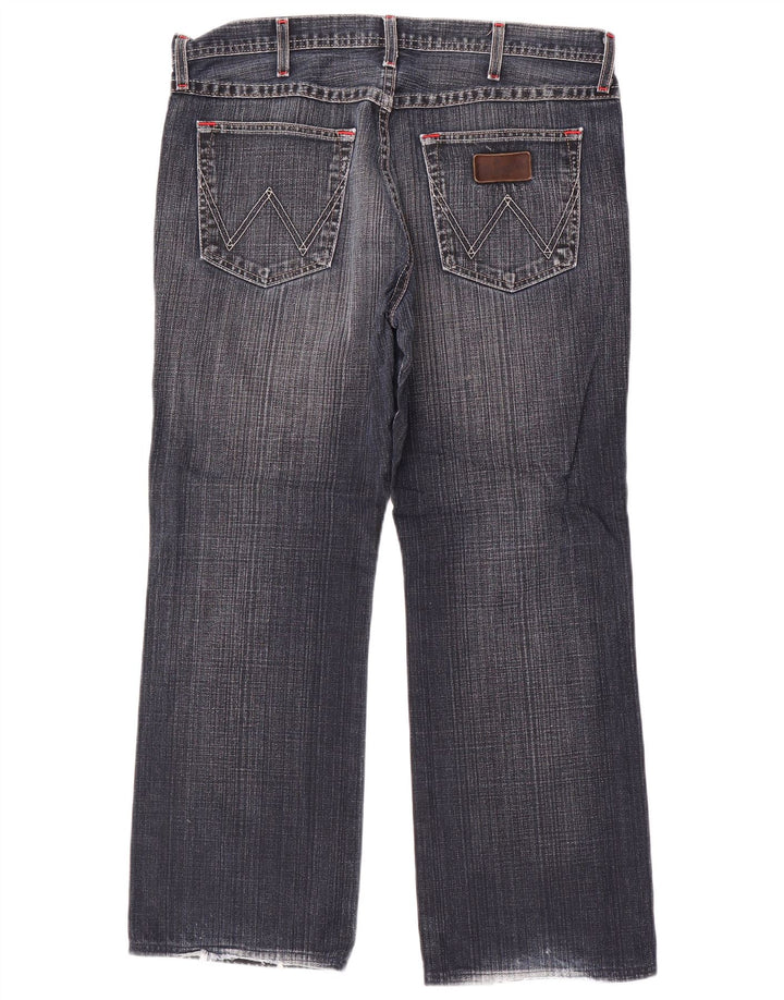 Wrangler Mens Roxboro Straight Jeans W36 L30 Blue Cotton